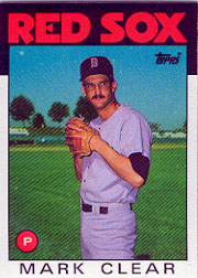 1986 Topps Baseball Cards      349     Mark Clear
